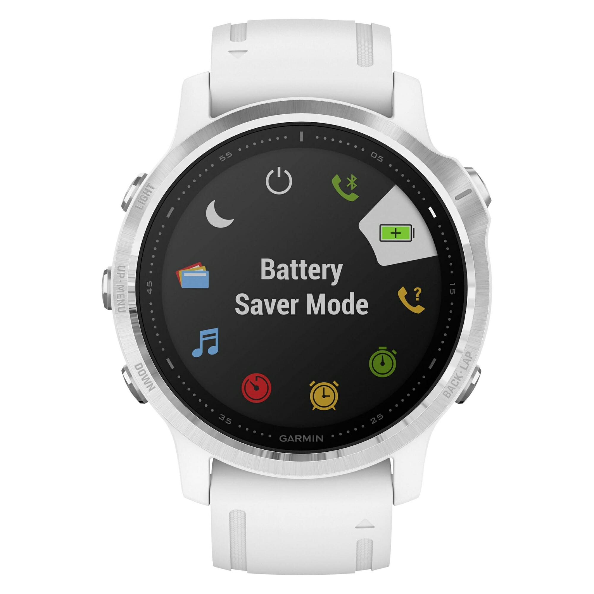 GARMIN FENIX 6S Smartwatch - 42mm Refurbished with White Band - Image 4