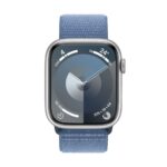 refurbished apple watch series 9 gps 45mm silver with sport loop - Blue