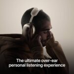 airpods max starlight (2024) – usb c, wireless noise canceling headphones – pristine condition, refurbished