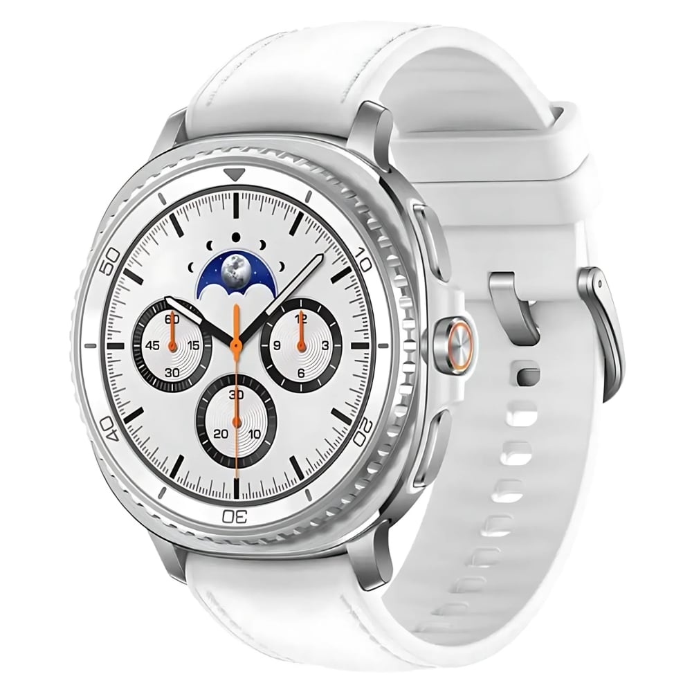 Galaxy Watch 8 Classic, 46mm Smartwatch, GPS, White – Pristine Condition
