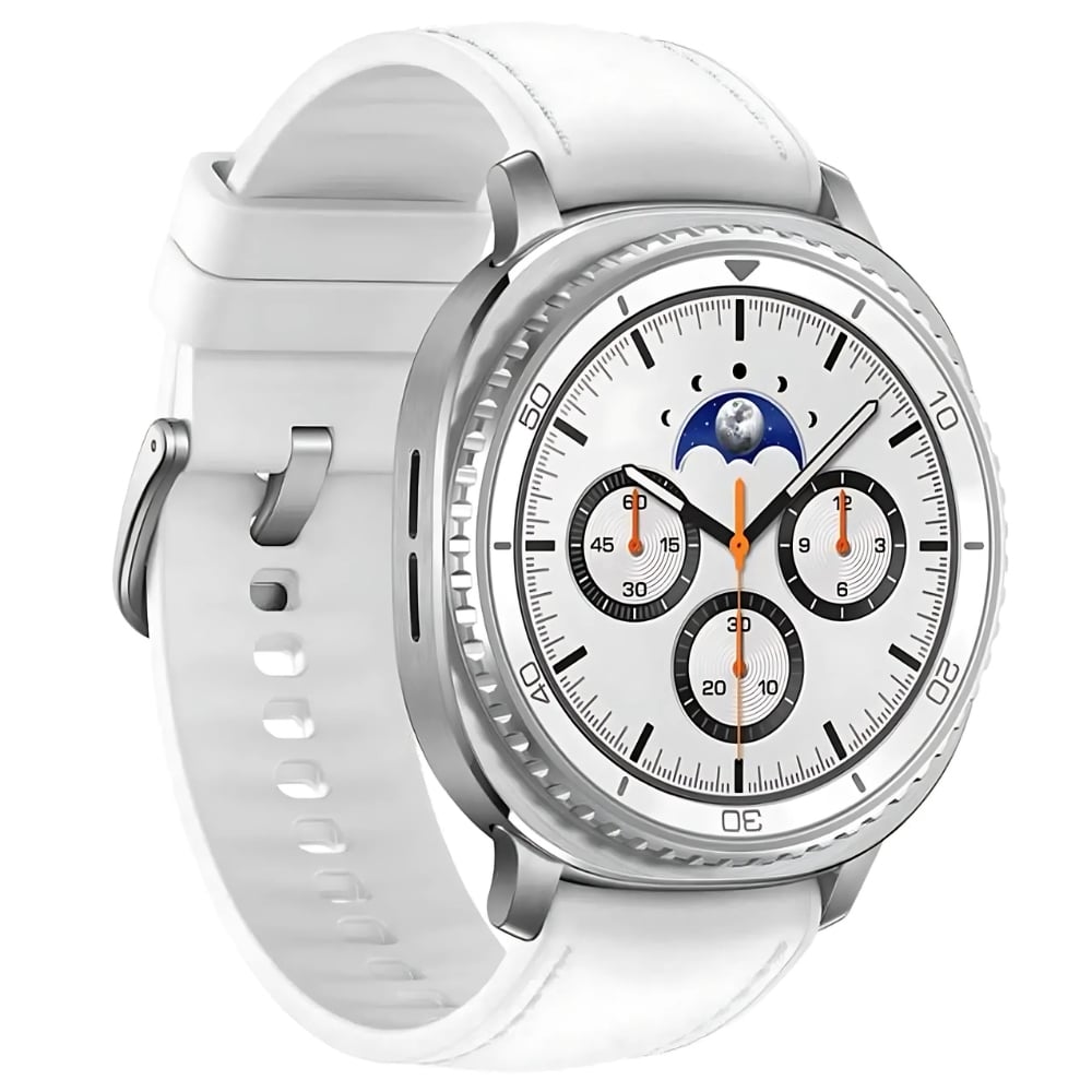 Galaxy Watch 8 Classic, 46mm Smartwatch, GPS, White – Pristine Condition