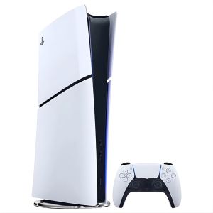 playstation 5 disk edition slim gaming console with dualsense controller, 1tb refurbished