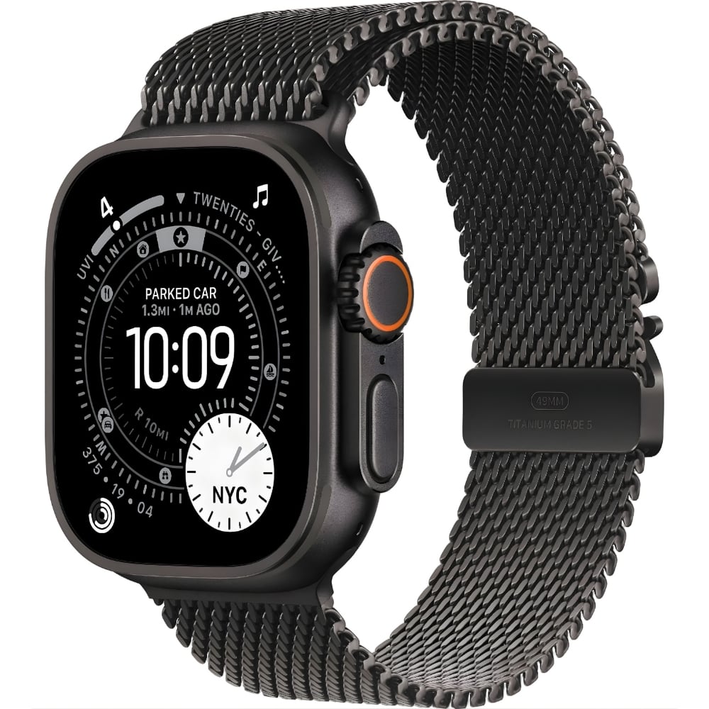 Apple Watch Ultra 3 GPS + Cellular | 49mm | Black Titanium Milanese Loop