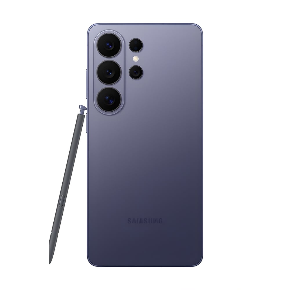 Samsung smartphone with triple rear cameras and stylus