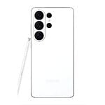White Samsung smartphone with multiple rear cameras