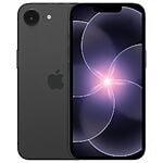 Black Apple iPhone front and back view