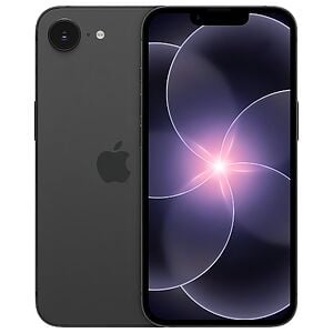 Black Apple iPhone front and back view