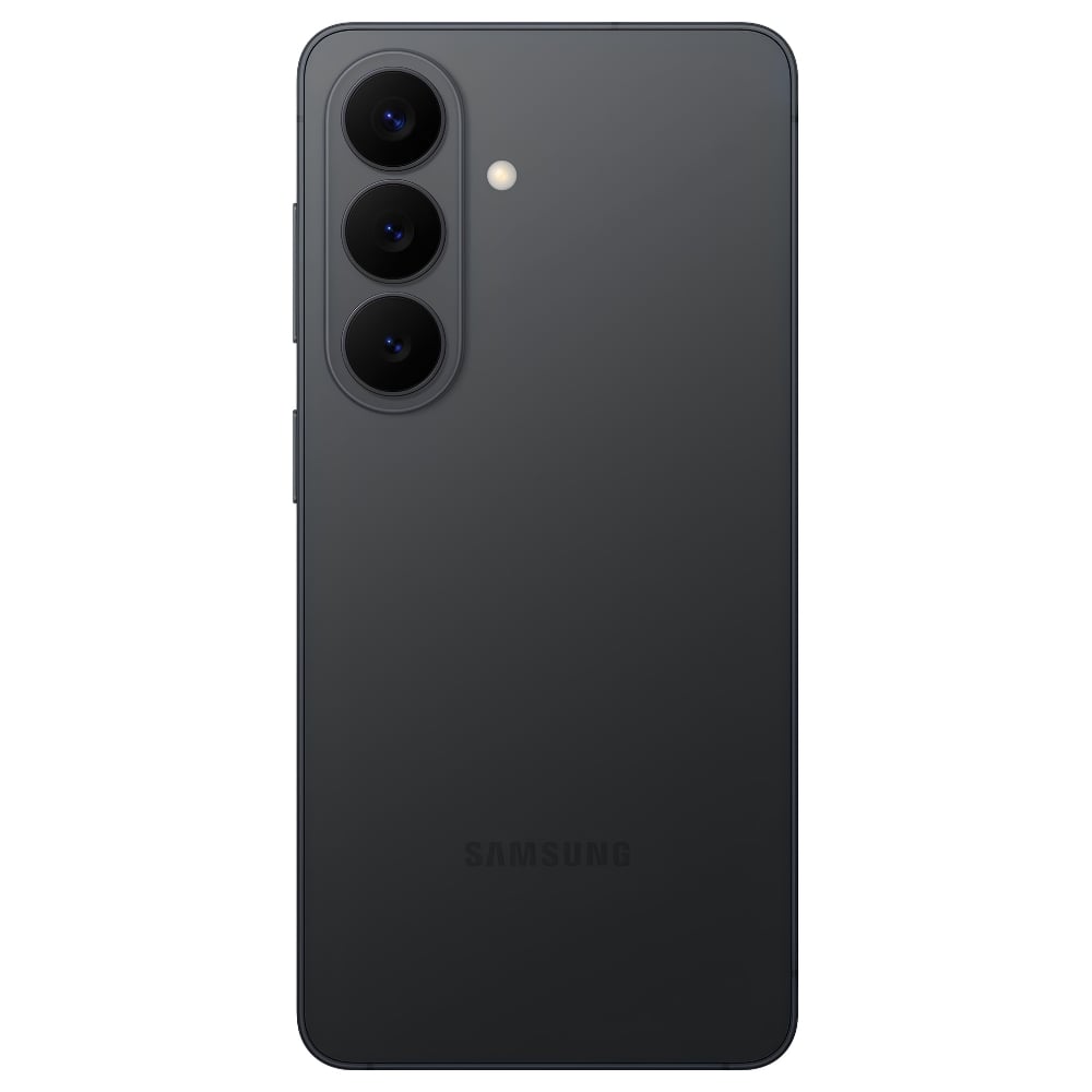 Rear view of Samsung smartphone with triple cameras