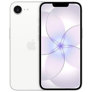 White Apple iPhone front and back view