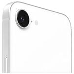 Close-up of white smartphone rear camera lens