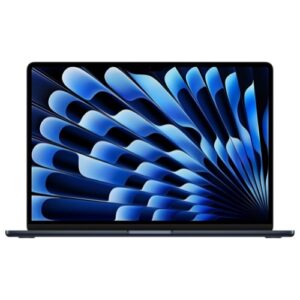 جهاز MacBook Air 15 بوصة (2023) كمبيوتر محمول مجدد، شاشة ريتينا سائلة، شريحة M2، ذاكرة وصول عشوائي 8 جيجابايت، 256 جيجابايت SSD - منتصف الليل